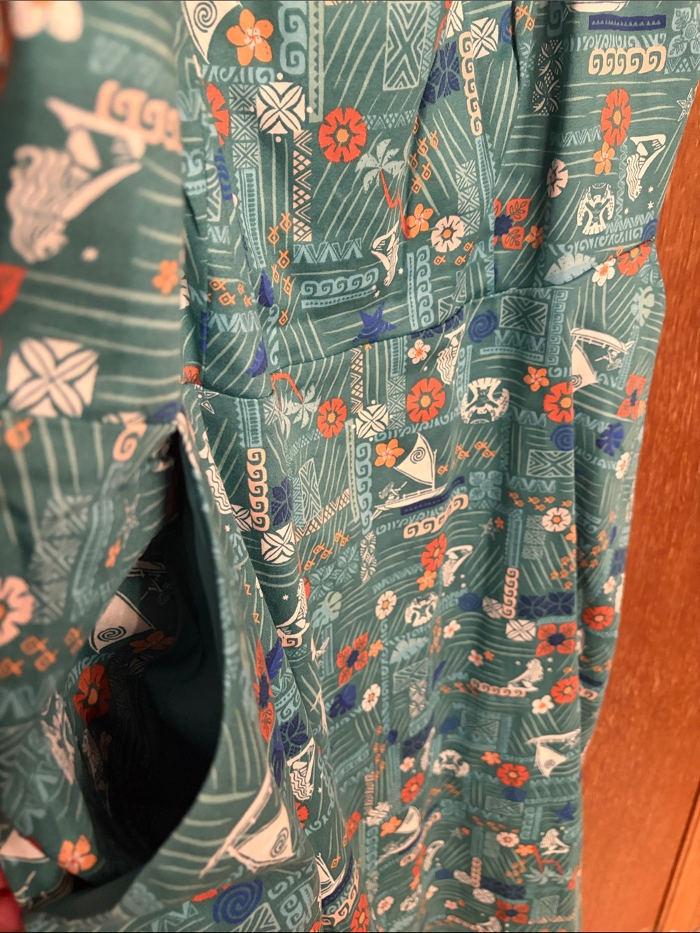 Moana print Pattern Sundress - Picture 3 of 5